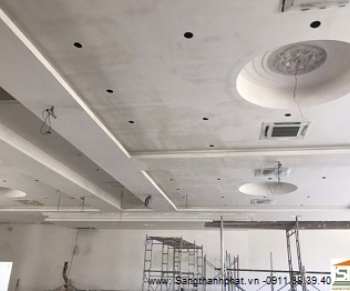 Thi công trần thạch cao, gắn chỉ phào CT Quảng Ngãi